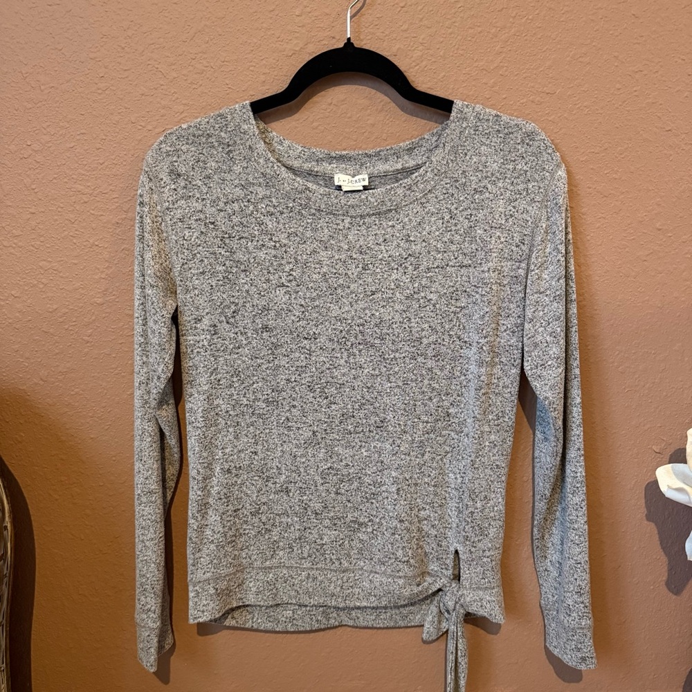 J. Crew Heather Gray Long Sleeve Top